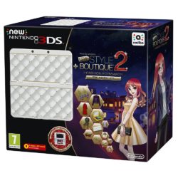 Nintendo 3DS White Console, New Style Boutique 2 and Coverplate Pack